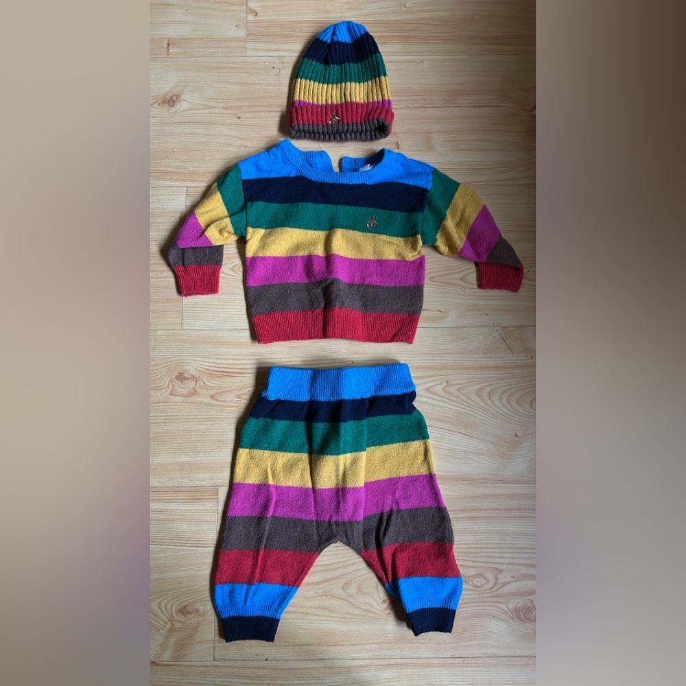 GAP Kids Colorful Striped Sweater Matching Set